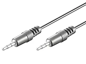 MediaRange / Audio kábel Jack 3,5 mm / 1 m / čierny (MRCS140)