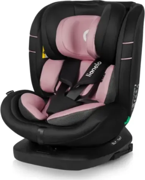 Lionelo Autosedačka Bastiaan i-Size Pink Rose / Výška 40-150 cm / ISOFIX, Top Tether / Otočenie 360 ° (LO-BASTIAAN I-SIZE PINK ROSE)
