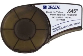 BRADY PermaSleeve žltá / Zmršťovacia bužírka / 16,4 mm x 2,1 m / pre BMP21- PLUS, BMP21, IDPAL (M21-375-C-342-YL)