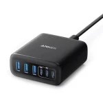 Anker Nabíjacia stanica čierna / 112W / 3xU SB-C / 3xUSB (A2154G11)