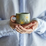 Bloomingville Hrnček na espresso Nini Sun Blue 110 ml