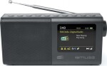 Muse M-117 DB čierna / Prenosné rádio / FM / PLL / DAB+ / LCD / budík / 3.5mm (M-117DB)