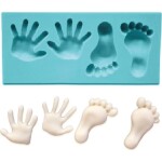 Silikónová formička chodidla a dlane 7x3 cm - Cakesicq - Cakesicq