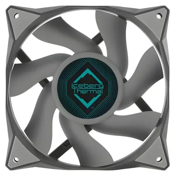 Iceberg Thermal IceGALE 120mm sivá / Ventilátor / 76 CFM / 1850 RPM / 35 dB / 4-pin PWM (ICEGALE12-B0A)