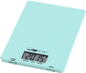 Clatronic KW 3626 zelená / Kuchynská váha / Max 5 kg / automatické vypnutie / Funkcia TARE / napájanie 1x CR 2032 (KW 3626-Z)