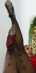 Sexi pančuchy s mašľami 12-4149 - InStylefashion UNI černá