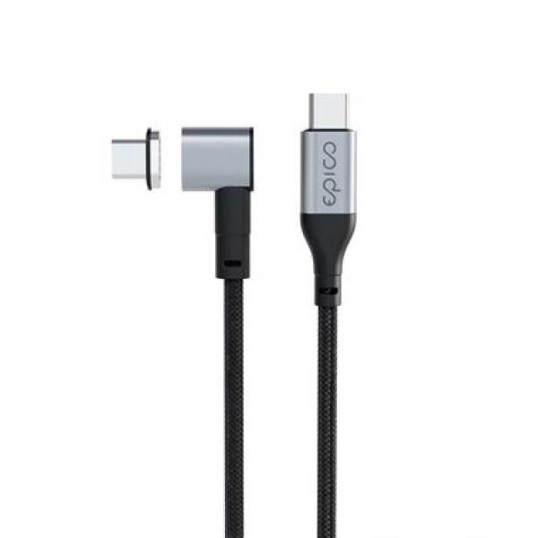 Epico Magnetický pletený nabíjací kábel USB-C na USB-C 2m šedá (9915101300220)