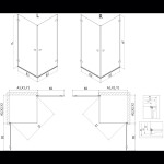 MEXEN/S - Lunar-B Duo sprchový kút dvere krídlové 90 x 90, transparent, grafit metal 832-090L-090P-95-00