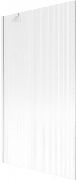 MEXEN/S - Next vaňová zástena FIX 100 x 150, prúžky, biela 895-100-000-00-09-20