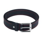 Kožený opasok z čiernej kože FELCO 940