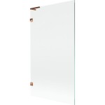 MEXEN/S - Lunar L vaňová zástena FIX 100 x 150, transparent, ružové zlato 897L-100-000-60-00