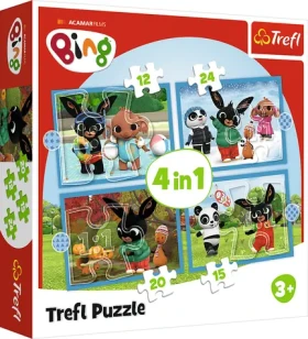 Trefl - Puzzle - Bing: Ročné obdobie 4v1