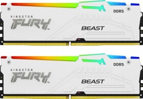 Kingston Kingston KF560C30BWEAK2-32 32GB 6000MT/s DDR5 CL30 DIMM (Kit of 2) FURY Beast Baltas RGB EXPO | Kingston