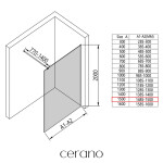 CERANO - Sprchová zástena Walk-in Onyx Round Ľ/P - 8 mm - okrúhla vzpera - zlatá, transparentné sklo - 150x200 CER-8050BD177