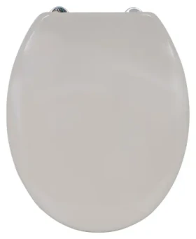 MSV WC doštička šedo-hnedé / Duroplast Thermodur / Soft close / Nerezové pánty