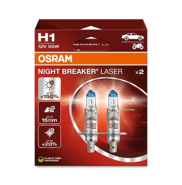 OSRAM Halogénová žiarovka Night Breaker Laser / +150% / 12V / 1550lm / Bez reflektora (64150NL-2HB)