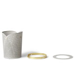 GEJST Designový koš na papír Oya Warm Grey 20 l