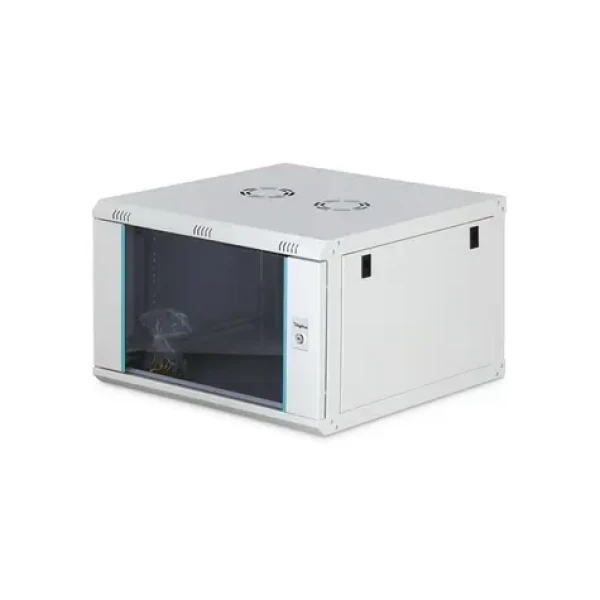 Digitus Dynamic šedá / Nástenný rozvádzač / 19" / 7U / 385x600x600 mm / sklenené dvere / aktívne chladenie (DN-37102)