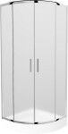 MEXEN/S - Rio štvrťkruhový sprchovací kút 70 x 70, dekor, chróm + vanička Rio 863-070-070-01-30-4710