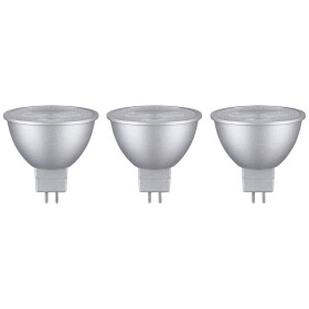 Paulmann 28914 LED En.trieda 2021 G (A - G) GU5.3 klasická žiarovka 6 W teplá biela (Ø x v) 50 mm x 48 mm 3 ks; 28914
