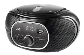 JVC RD-E221B čierna / Rádiomagnetofón s CD prehrávačom / FM / CD / kazeta / USB / AUX (RD-E221B)
