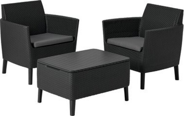 ALLIBERT SALEMO BALCONY SET antracit/sivá