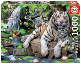 Educa Puzzle Bieli bengálski tigre