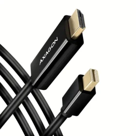 Axagon RVDM-HI14C2, Mini DisplayPort - HDMI 1.4 redukcia / kábel 1.8 m, 4K/30Hz (RVDM-HI14C2)