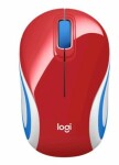 Logitech Wireless Mini M187 červená / Bezdrôtová myš / 1000DPI (910-002732)