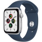 Apple Watch SE GPS 40mm Silver Alu Black Sport Modrý (MKNY3WB/A)