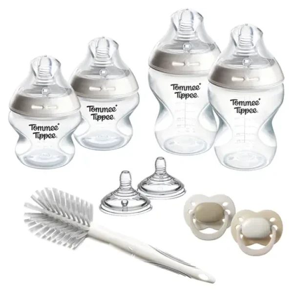Tommee Tippee Natural Štart ANTI-COLIC biela / Novorodenecký set dojčenských fľaštičiek / 150 ml + 260 ml / 0m+