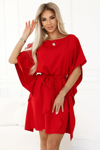 Dámske šaty 287-35 SOFIA - NUMOCO Červená 2XL/3XL