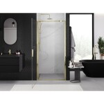 MEXEN - Exo sprchové dvere krídlové 50, transparent, zlatá 817-050-000-50-00