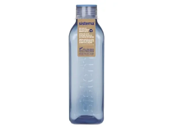 Sistema Ocean Bound Square Fľaša skrutkovacie viečko 1 l modrá (8592001419926)