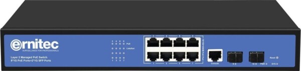 Ernitec Managed Layer 2+ Switch, 8 x