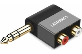 Ugreen AV147 Adaptér 6.35 Jack (M) - 2x RCA (Cinch F) čierna (40846)