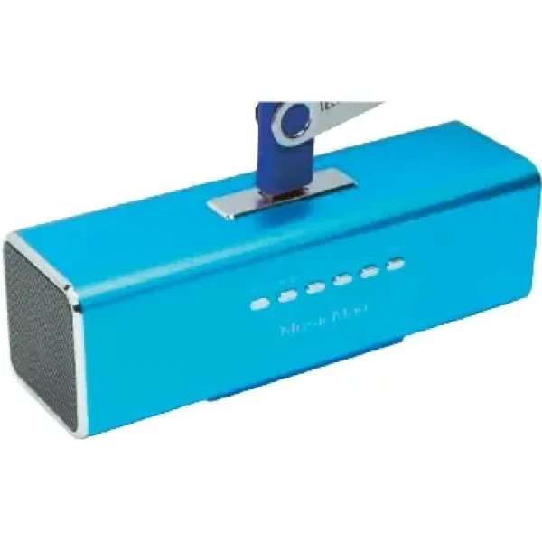 Technaxx MusicMan modrá / Prenosný reproduktor / 600 mAh / FM rádio / USB / microSD až 32GB / 8h (3430)