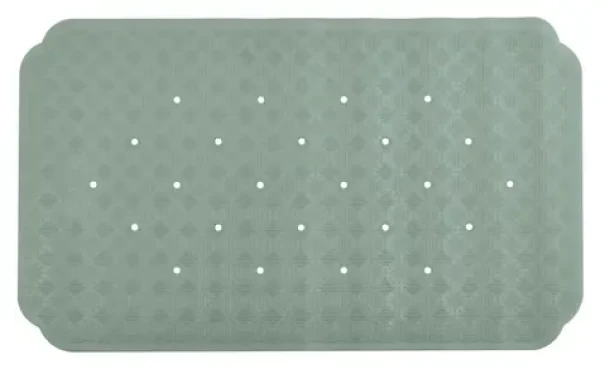 Spirella RUBY protišmyková podložka do vane studená zelená / prírodný kaučuk / 70 x 40 cm
