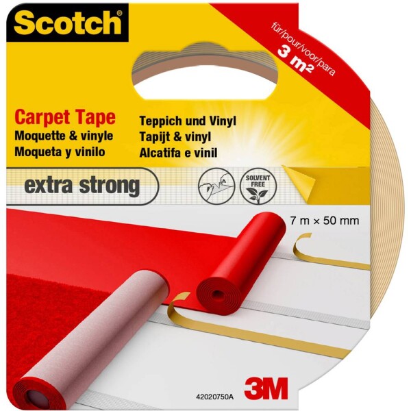 3M 42022050 kobercová lepiaca páska Scotch® biela (d x š) 20 m x 50 mm 1 ks; 42022050