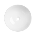 INVENA - Umývadlo na dosku DOKOS 39,5 cm, čierna biela CE-19-041-C