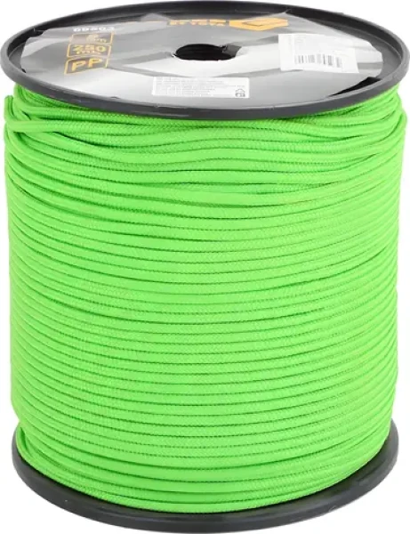 Vorel Lano pletené 5 mm x 250 m PP / Lano / polypropylén / UV odolné / 16 prameňov (TO-69503)