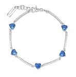Brosway Romantický strieborný náramok Fancy Freedom Blue FFB115