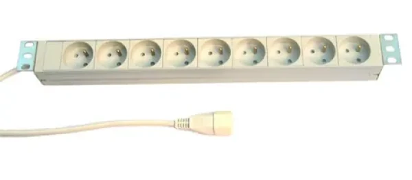 Knurr PDU lišta do čajky / 7x230V / 1U / 19 / 1x16A / IEC320 C20 / biela (MXL907F073)