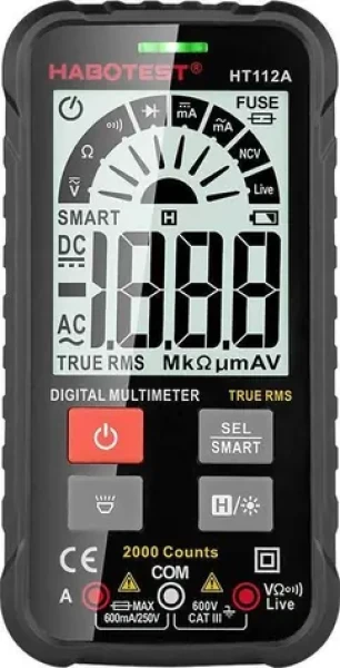 Habotest HT112A Digitálny univerzálny multimeter True RMS / 2x CR2032 3 V (HT112A)