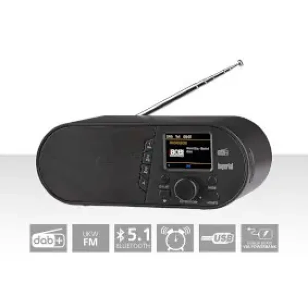 Imperial DABMAN d105 čierna / Stolné rádio / DAB+ / FM / BT / budík (22-314-00)