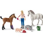 Schleich Farm World 42486 Návšteva lekára u kobyly a žriebäťa