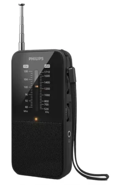 Philips TAR1509/00 čierna / Prenosné rádio / FM/MW / AAA (TAR1509/00)