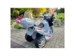 Mamido Detská elektrická motorka strieborná
