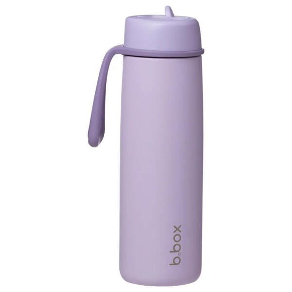 B.box Nerezová termoska na pitie so slamkou 690 ml - Lilac love EUR