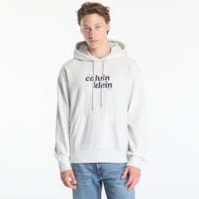 Mikina Calvin Klein Jeans Ls Premium Terry Graphic Hoodie Snowy Heather M
